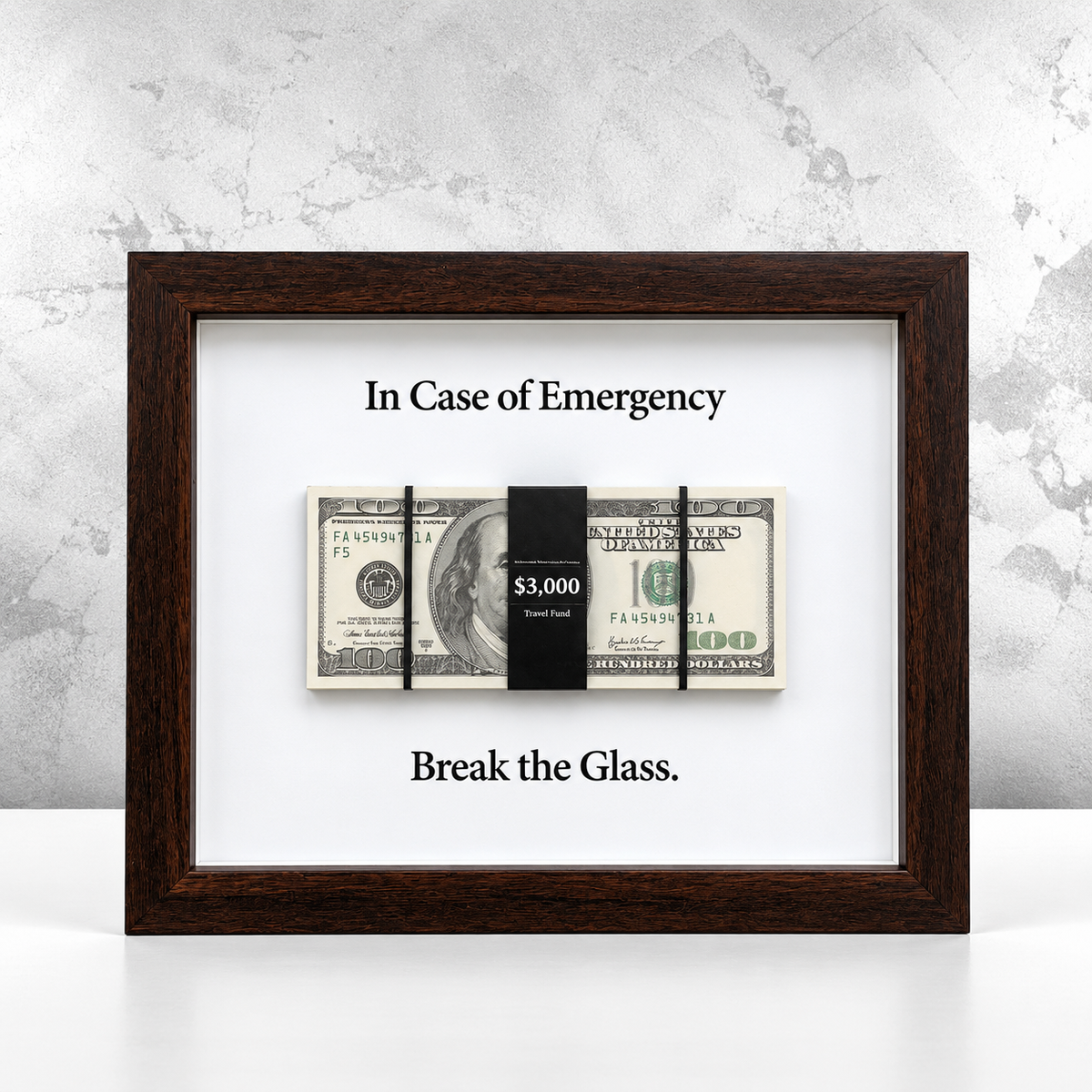 Emergency Deck – Realistic Cash Prop Frame 10×12 Inch
