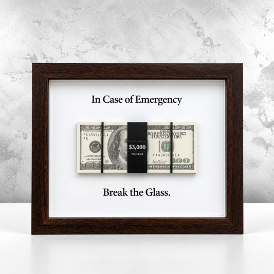 Emergency Deck – Realistic Cash Prop Frame 10×12 Inch