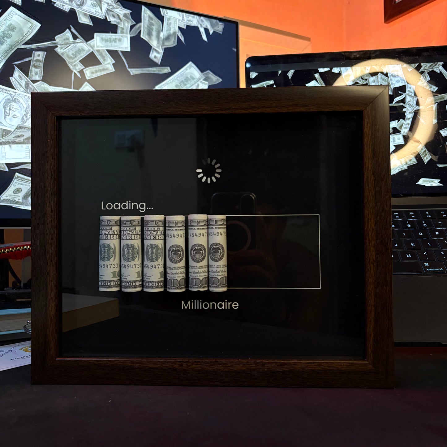 Millionaire Vision – Luxury Cash Motivation Frame