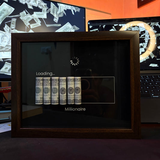 Millionaire Vision – Luxury Cash Motivation Frame
